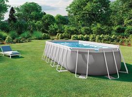 בריכת אולטרה אובלית 610×305×122 סדרת PRISM FRAME דגם 26798 ערכת יצרן מבית INTEX