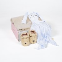 מארז לתינוק- בייסיק נורדי- שמיכה, שמיכי ארנב ונעלי בית טבעוניות