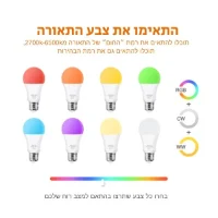 מנורה חכמה Tuya SMART LED