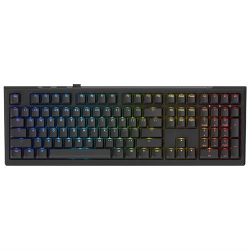 מקלדת מכנית אלחוטית Ducky One X Wireless Analog Switch Black עברית/אנגלית