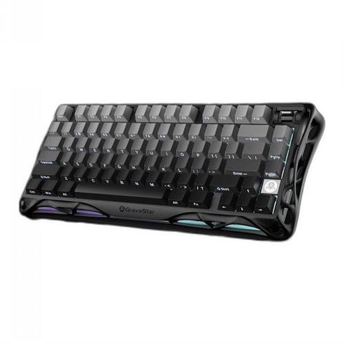 מקלדת גיימינג אלחוטית GravaStar Mercury K1 Gradient Black - ללא חריטה בעברית