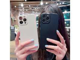מקרה טלפון עבור IPhone X XR XS 11 12 13 14 פרו מקסימום 7 8 בתוספת נדבק טהור צבע עמיד הלם נוזל סיליקו