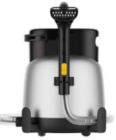 מכונת ניקוי שטיחים וריפודים Deerma BY700 – המכונה בצבע כסף-אפור ושחור עם פיית ניקוי עליונה וצינור שקוף בחזית