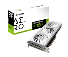 כרטיס מסך Gigabyte 4060 AERO OC 8GB White DP HDMI