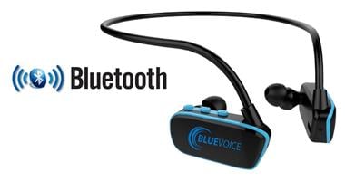 נגן לשחייה Bluetooth עמיד במים Blue Voice עם קליפ טעינה