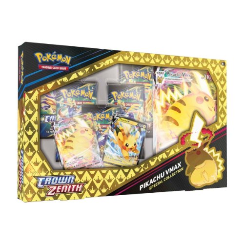 קלפי פוקימון מארז מיוחד קראון זינית' Pokémon TCG: Crown Zenith Pikachu VMAX Special Collection Box