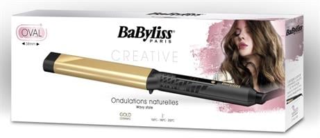BaByliss מסלסל שיער אובלי קרמי מוזהב דגם C440E