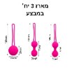 מארז כל הגדלים במבצע - צבע ורוד - ביצים סיניות לחיזוק רצפת האגן