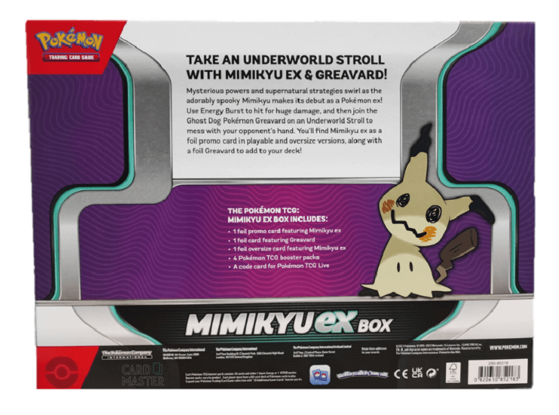 Pokemon TCG Pokemon Mimikyu Ex Box קלפי פוקימון מקוריים מארז מימיקיו
