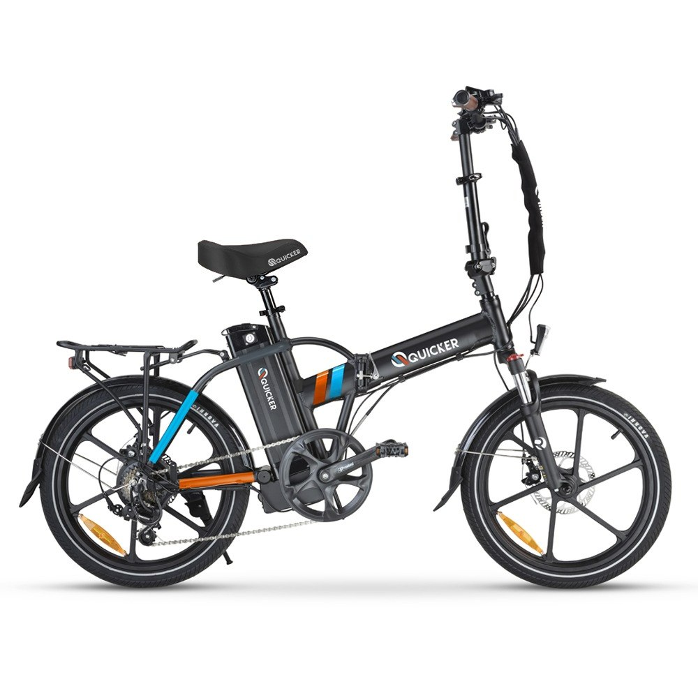 אופניים חשמליים קוויקר קלאסיק עם סוללה 48 וולט 10 אמפר - צבע שחור (QUICKER CLASSIC 48V/10A - BLACK)