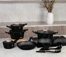 סט סירים ומחבתות מבית Berlinger Haus Black Rose BH‑8234 – פתרון מלא לצרכי המטבח
