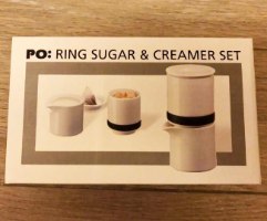 סט פורצלן לחלב, סוכר ותיונים  Ring