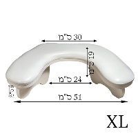 כרית אורטופדית מבית ג'לו פרופשנל XL - לבן / שחור