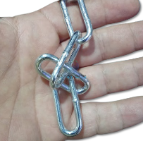 שרשרת ברזל מגולוונת עבה - 1 מטר