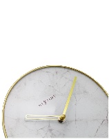שעון מדף - זכוכית שיש לבן