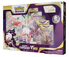 Pokemon TCG:Hisuian Zoroark VSTAR Premium Collection Box Set קלפי פוקימון מקוריים מארז סיכה וי