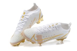 נעלי כדורגל Nike Mercurial Vapor XIV Elite FG לבן זהב