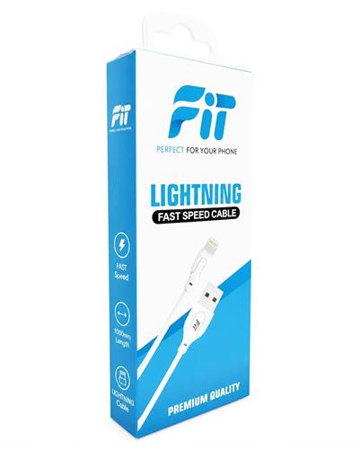 כבל Lightning למכשירי אפל - דגם FT110 מבית FiT באורך 1 מטר
