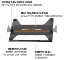 זרוע שולחנית כפולה ללפטופ ולמסך Lumi LDT72-C024ML פרטים
