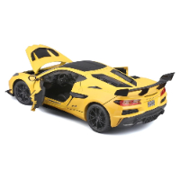 דגם מכונית קורבט קופה ZR1 צהובה - Maisto 2025 Chevrolet Corvette ZR1 Coupe Yellow 1:24
