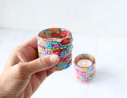 זוג פמוטים דו צדדיים בצבעוניות עזה