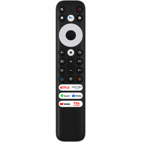 שלט תואם חכם לטלוויזיות TCL/טי סי אל עם כפתורי קיצור ל־Netflix, Prime,youtube