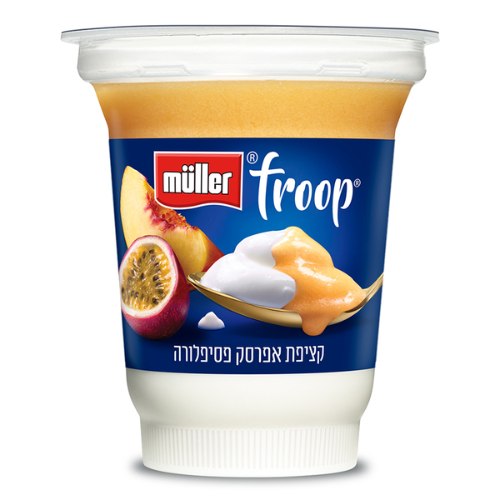 פרופ יוגורט קציפת אפרסק ופסיפלורה