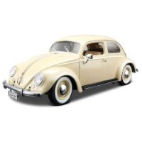 דגם מכונית בוראגו פולקסווגן חיפושית קאופר 1:18 1955 BBurago Volkswagen Käfer-Beetle