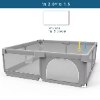 אפור בהיר - 1.5x2.0 מטר - לול מתחם פעילות בטיחותי לתינוקות במגוון גדלים IMBABY