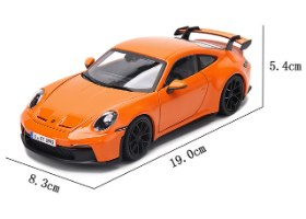 דגם מכונית בוראגו פורשה כתומה Bburago Porsche 911 GT3