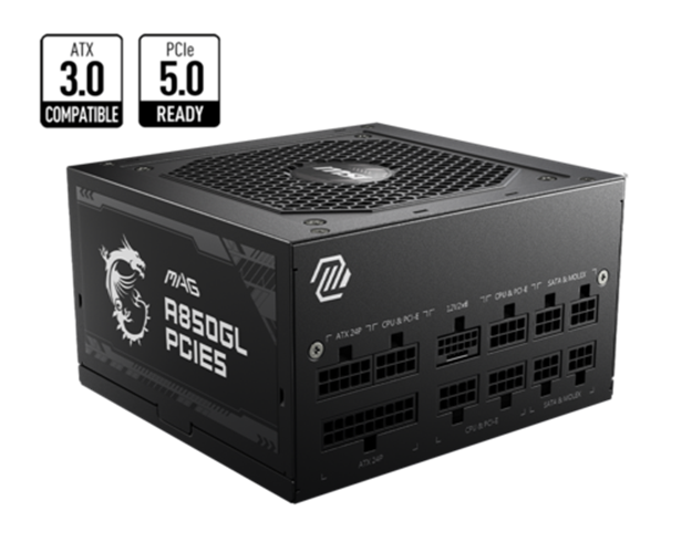 MSI  MAG A850GL PCIE5 PCIE5 80+ GOLD