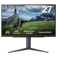 מסך מחשב לגיימינג LG 27" UltraGear IPS QHD 180Hz 1ms