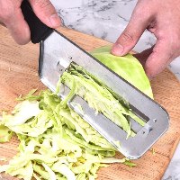 זוג סכינים ייחודיות מנירוסטה אל חלד לחיתוך ירקות וכרוב דק דק דגם ThinCut