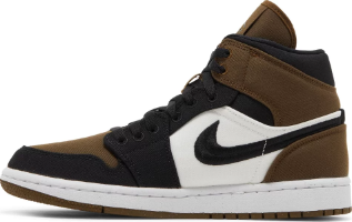 Wmns Air Jordan 1 Mid SE Olive Toe