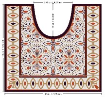 עיצוב איזור האסלה – מדבקה (39 ₪) שטיחון (88 ₪) סט (119 ₪) קינמון TIVA DESIGN