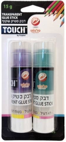 דבק סטיק שקוף 15 גרם מארז זוגי טאצ׳