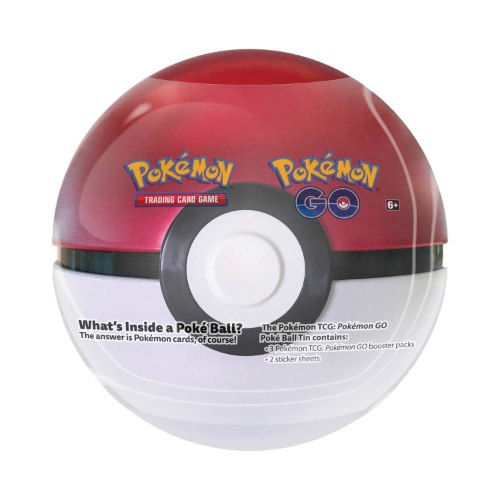 קלפי פוקימון TCG מקוריים מארז פח פוקיבול Pokémon TCG: Pokémon GO Poké Ball Tin