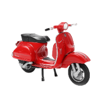 דגם קטנוע ויספה -  Welly 2016 Vespa PX Red 1:18