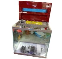 אקווריום ULTRACLEAR חדיש פינות ישרות מסך דיגיטלי טאץ' 43 ס"מ מיניאנג MINJIANG