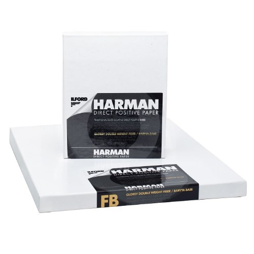 Harman Direct Positive FB glossy 4x5" (10.2x12.7cm) 25 sheets נייר פוזיטיב שחור לבן
