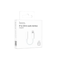 מתאם אודיו עם ממיר מקורי HOCO LS34 IPHONE TO 3.5mm