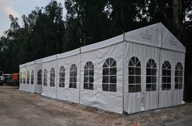 אוהל קבוע 6X12 אלומיניום
