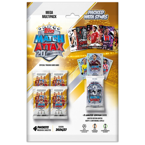 מאץ' אטקס - מגה מולטי פאק - Match Attax 2026/2027 Mega Multipack