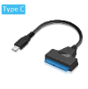 Type-C - מתאם לדיסק קשיח "2.5 SATA to USB 3.0/Type-C Cable Up to 6 Gbps for 2.5" External HDD SSD