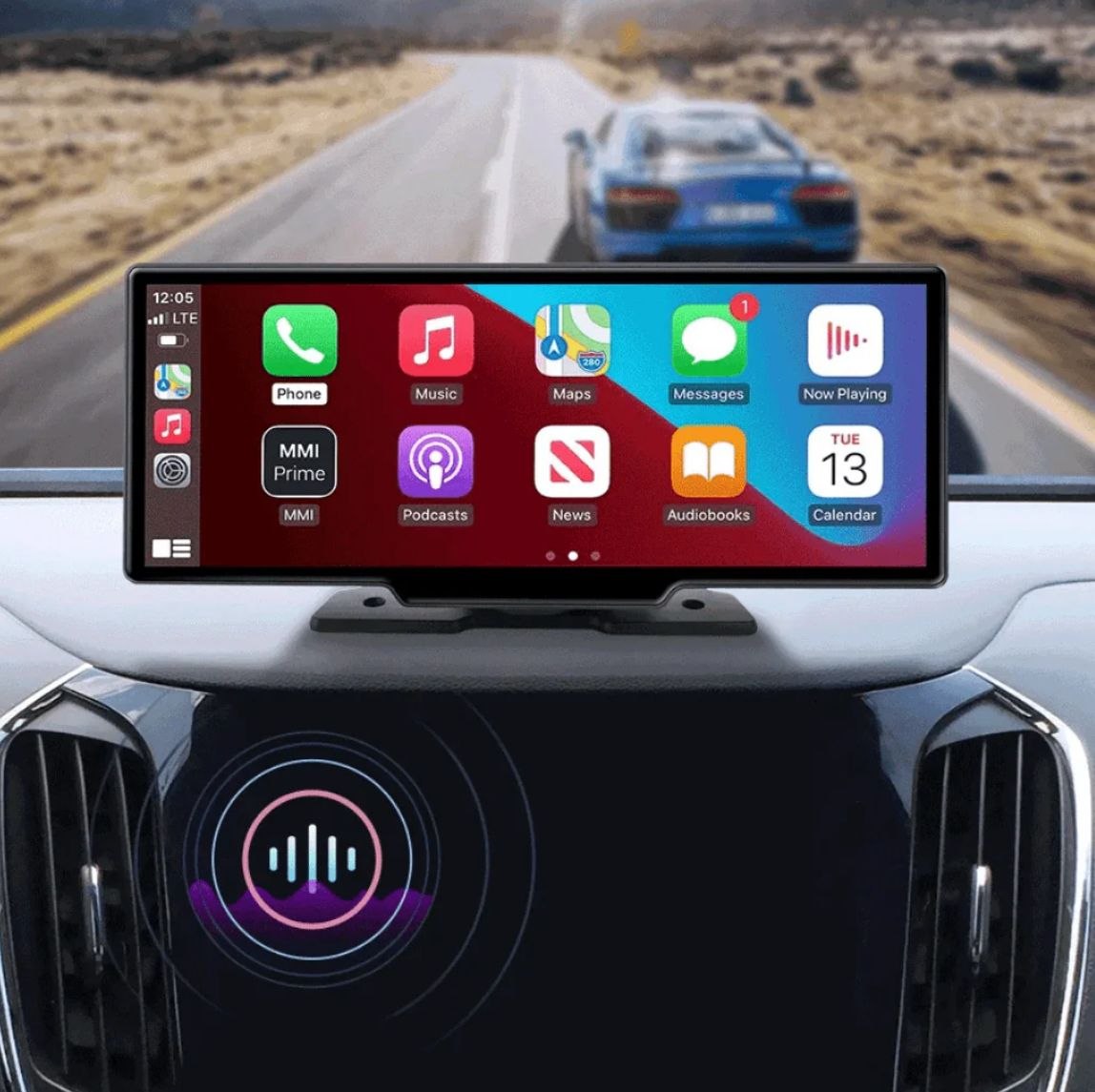 מסך חכם לרכב "10.26 - חווית נהיגה חכמה עם CarPlay אלחוטי ומצלמה קדמית