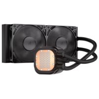 קירור נוזלי למעבד צבע שחור Corsair Nautilus 240 RS – מערכת קירור נוזלית הכוללת רדיאטור עם שני מאווררים שחורים