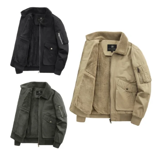 מעיל צמר דובון לגברים Wool Coat