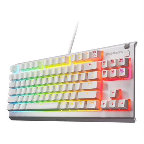 מקלדת גיימינג SteelSeries Apex 3 TKL לבן