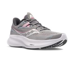 SAUCONY | סאקוני - SAUCONY RIDE 15 WIDE סאקוני רייד 15 צבע כסוף ורוד| נשים