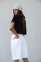 ג'ינס ברמודה לב